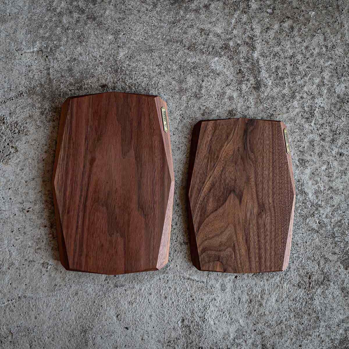 【FEDECA】ファセットカッティングボード SOLO ブラックウォルナット